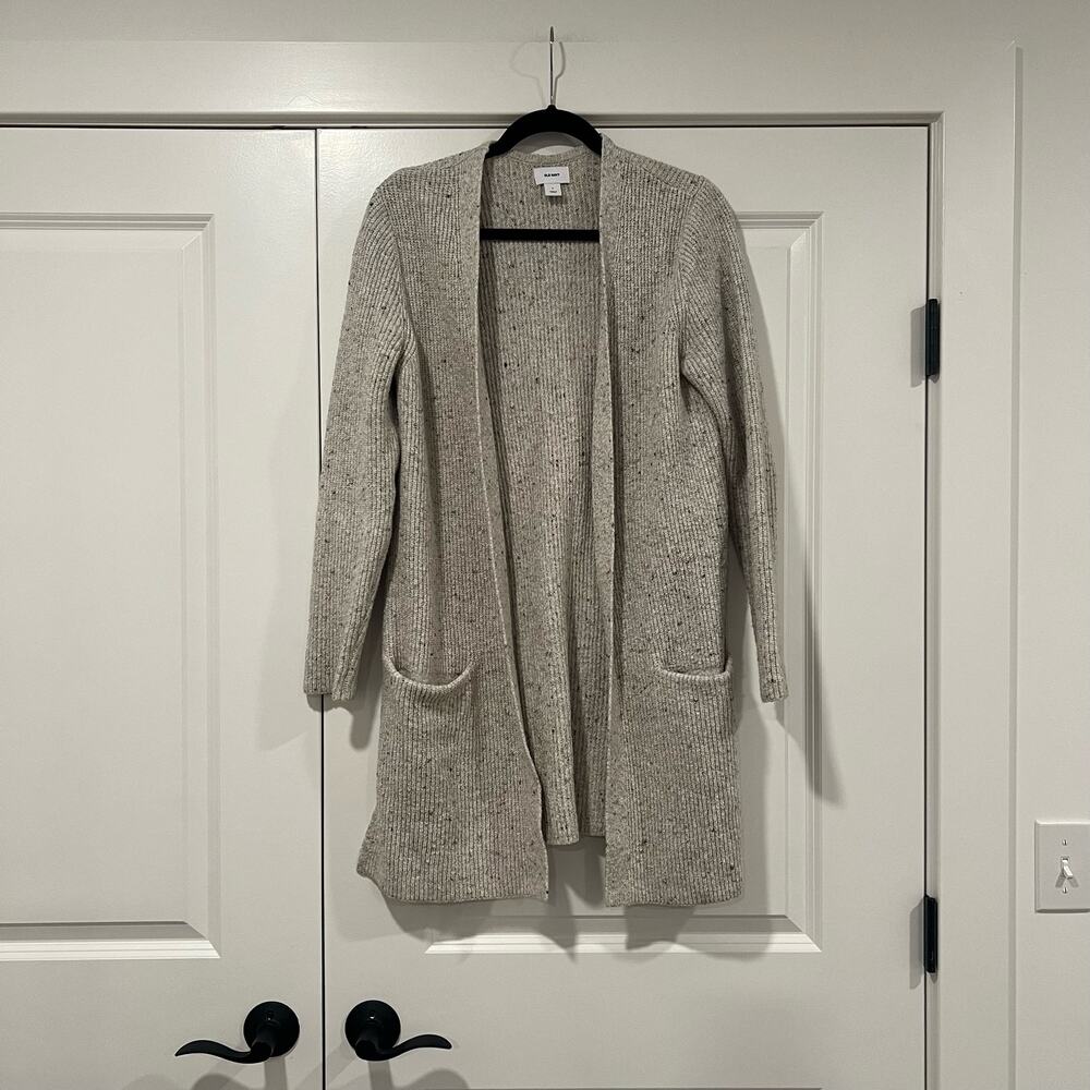 Old Navy Women's Tan‎ Cotton Cardigan Oversized Size Small